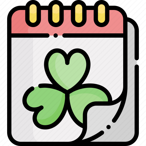 St patricks day, st patrick, calendar, date, event, shamrock, clover icon - Download on Iconfinder