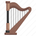 harp, musical, instruments, harps, music, instrument