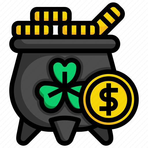 Gold, pot, wealth, money, coins icon - Download on Iconfinder