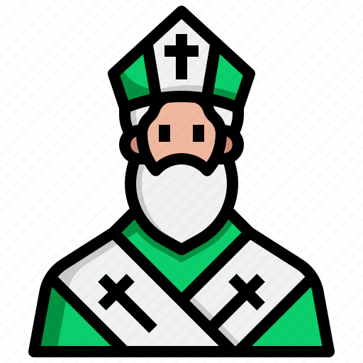 Saint, patrick, pope, religion, holy icon - Download on Iconfinder