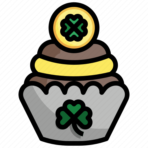 Cupcakes, dessert, sweet, bakery, st, patricks, day icon - Download on Iconfinder