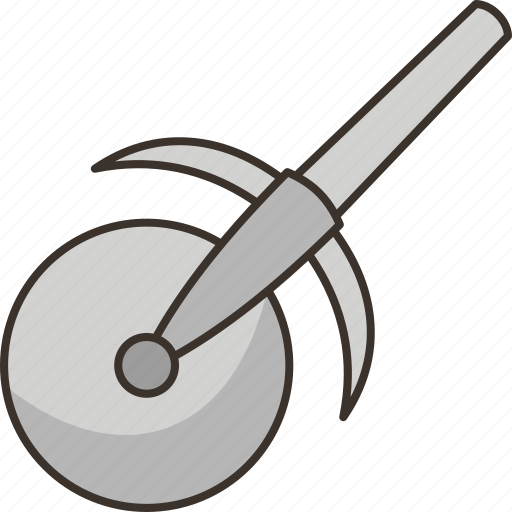 Pizza, cutter, roll, blade, knife icon - Download on Iconfinder