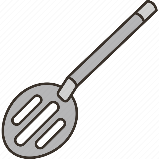 Serving, spoon, slotted, kitchen, utensil icon - Download on Iconfinder