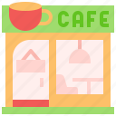 cafe, coffee, shop, stand, alone, store, business