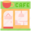 cafe, coffee, shop, stand, alone, store, business 