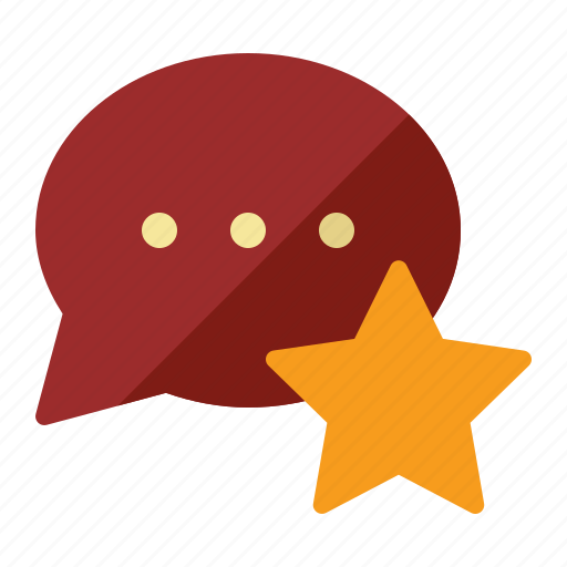Balloon, bubble, comment, star, bookmark icon - Download on Iconfinder