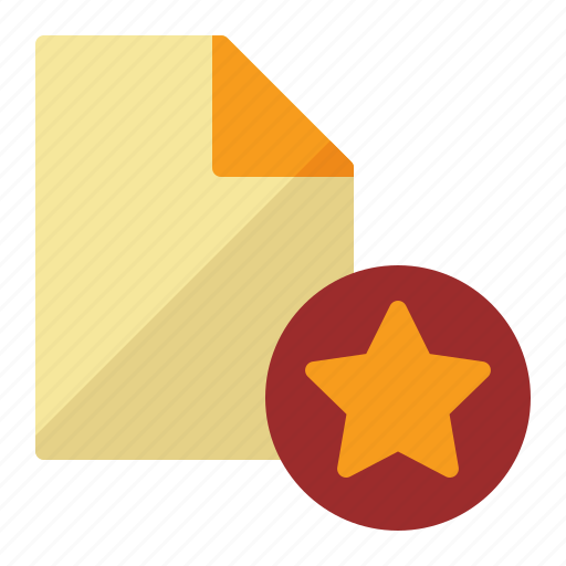 Document, file, paper, star, extension icon - Download on Iconfinder