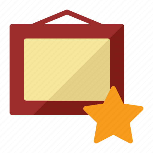 Frame, photo, square, star, gallery icon - Download on Iconfinder