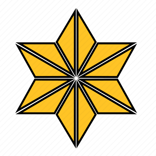 Abstract, flower, shape, star, yellow icon - Download on Iconfinder