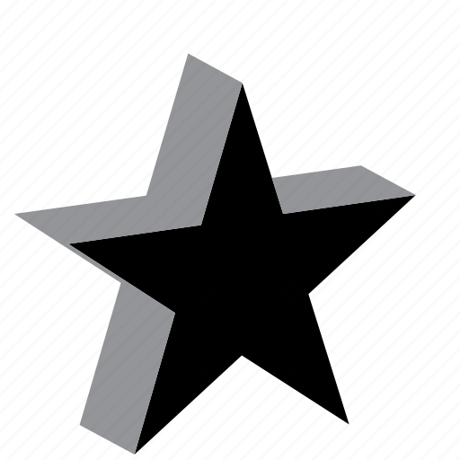 Relief, star, volume, five pointed, five points icon - Download on Iconfinder