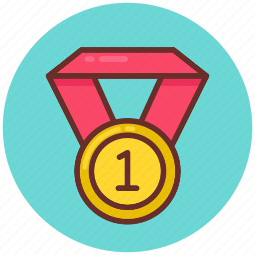 Medal, achievement, award, badge, prize, ribbon, trophy icon - Download on Iconfinder