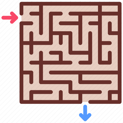 Solution, labyrinth, logic, maze, strategy icon - Download on Iconfinder