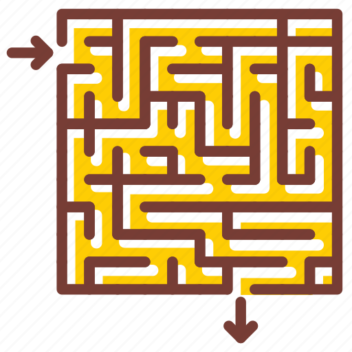 Solution, labyrinth, logic, maze, strategy icon - Download on Iconfinder