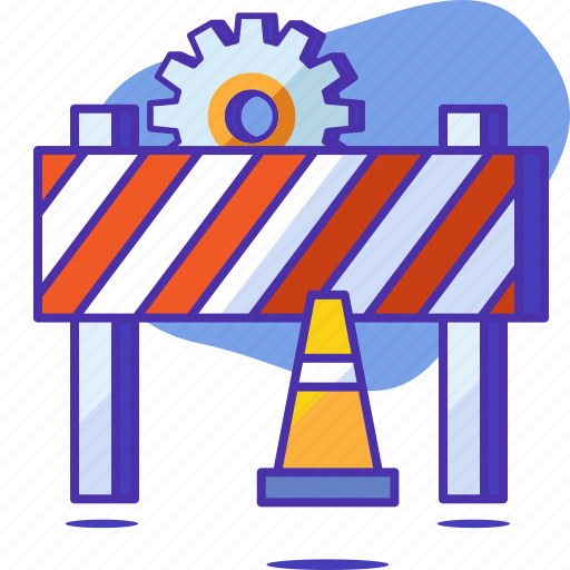 Cone, construction, gear, seo, startup, under construction, warning icon - Download on Iconfinder