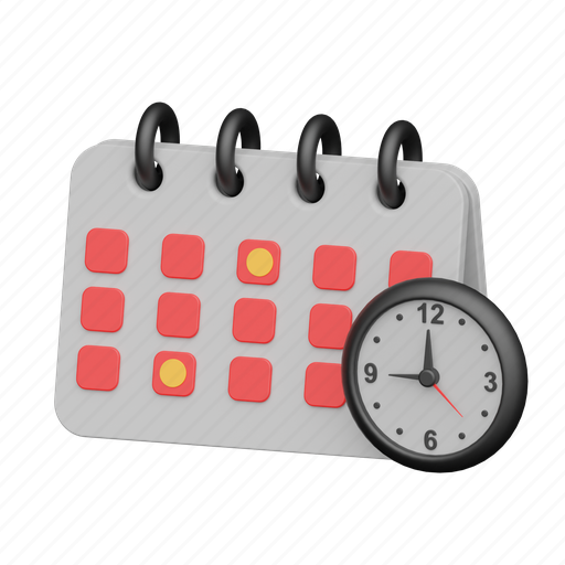 Schedule, clock, appointment, calendar, month icon - Download on Iconfinder