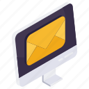 online mail, email, correspondence, letter, envelope