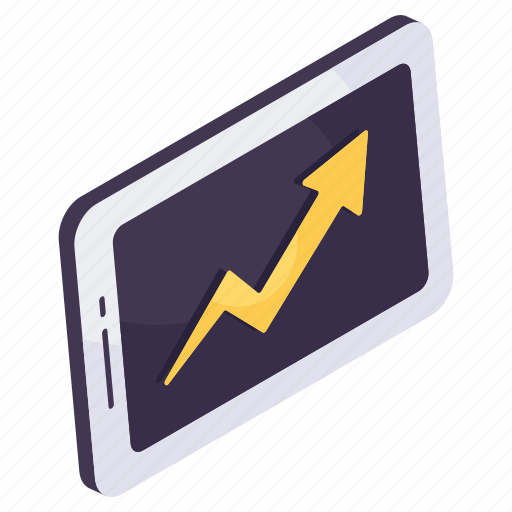 Mobile chart, mobile data analytics, infographic, statistics, online graph icon - Download on Iconfinder