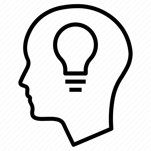 Head, brain, mind, idea, bulb icon - Download on Iconfinder
