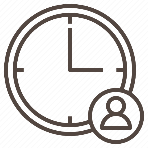 Wall, clock, watch, user, time, hour icon - Download on Iconfinder