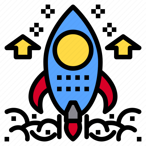 Corporate, discussion, meeting, people, rocket, team, vision icon - Download on Iconfinder