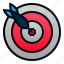 arrow, business, dart, startup, target 