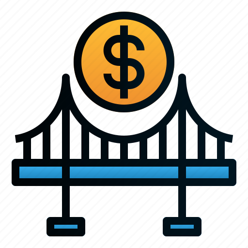 Bridge, business, finance, loan, money, startup icon - Download on Iconfinder
