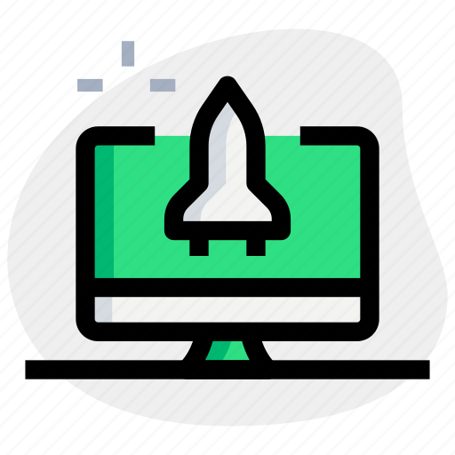 Dekstop, and, space, shuttle, startup icon - Download on Iconfinder