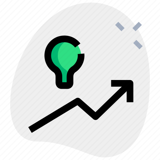 Lamp, and, up, chart, startup icon - Download on Iconfinder