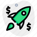 rocket, money, startup, business