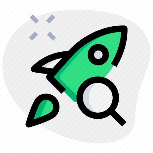 Rocket, search, startup, magnifier icon - Download on Iconfinder