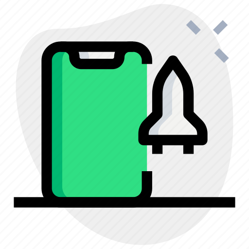 Smartphone, and, space, shuttle, startup icon - Download on Iconfinder
