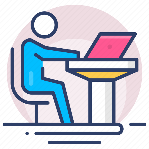 Business, laptop, manager, person, workplace icon - Download on Iconfinder
