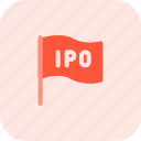 flag, ipo, startup, business