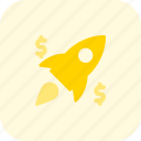 rocket, money, startup, business