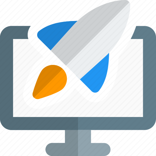 Computer, rocket, startup, business icon - Download on Iconfinder