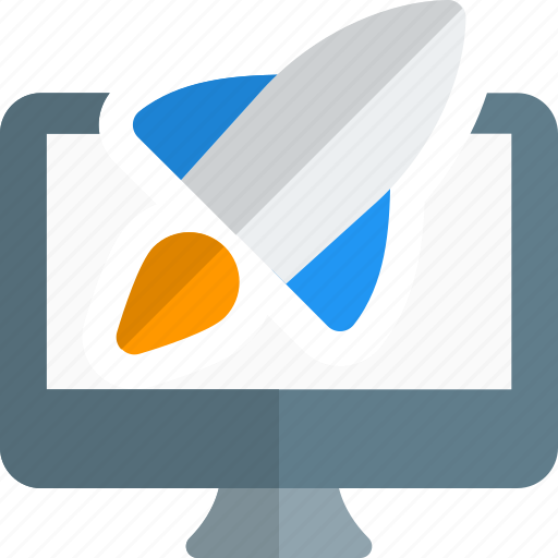 Desktop, rocket, startup, business icon - Download on Iconfinder