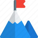 mountain, flag, startup, business
