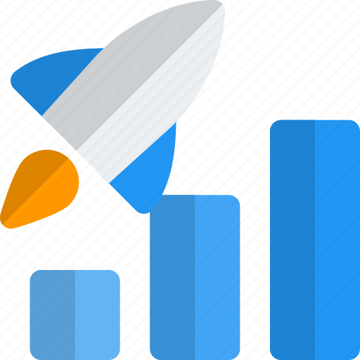Rocket, chart, startup, data icon - Download on Iconfinder