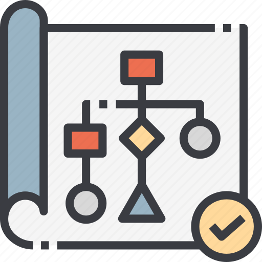 Diagram, line, linear, outline, scheme, workflow icon - Download on Iconfinder