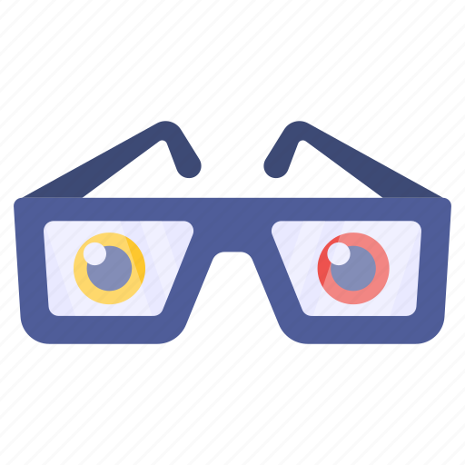 3d glasses, eyeglasses, eyewear, goggles, eye accessory icon - Download on Iconfinder