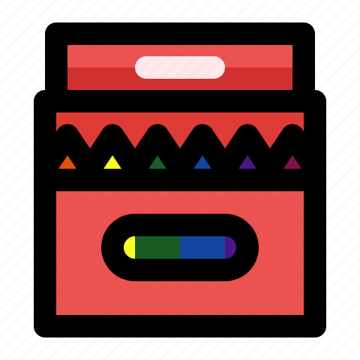Crayon, stationery, office, coloring icon - Download on Iconfinder
