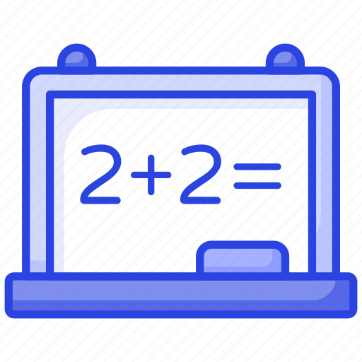 School, whiteboard, mathematics, calculations, lecture, addition, study icon - Download on Iconfinder