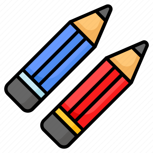 Pencils, pencil, stationery, school, education, office, accessory icon - Download on Iconfinder