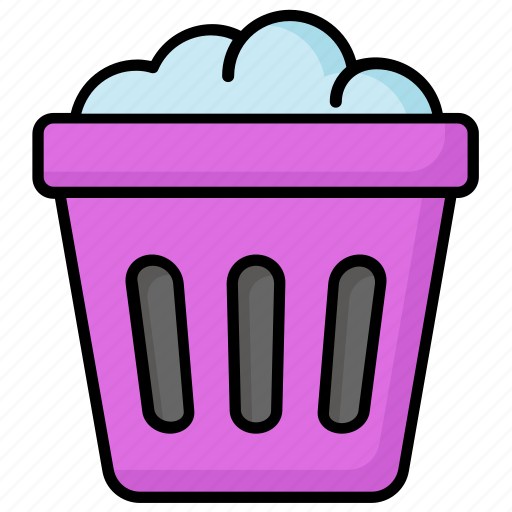 Trash, basket, dustbin, bucket, bin, remove, garbage icon - Download on Iconfinder