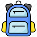 school, bag, backpack, rucksack, knapsack, supplies, educational