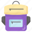school, bag, backpack, rucksack, knapsack, supplies, educational 