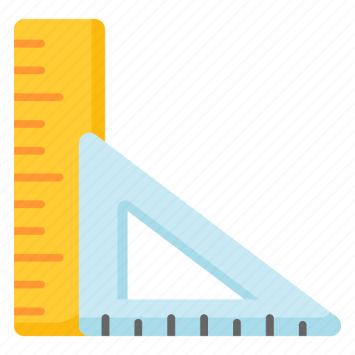 Ruler, triangular, scale, measuring, geometrical, engineering, stationery icon - Download on Iconfinder