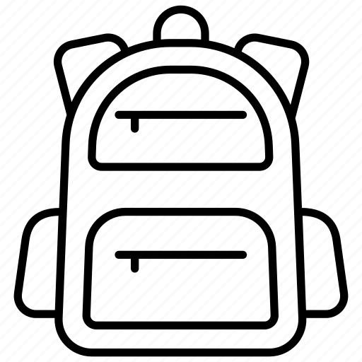 School, bag, backpack, rucksack, knapsack, supplies, educational icon - Download on Iconfinder