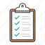 checklist, clipboard, education, stationary, tasklist 