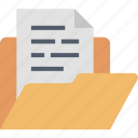 file folder, document, format, data